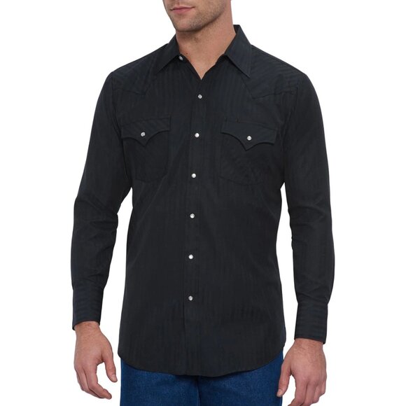 Ely Cattleman Other - Ely Cattleman Black Button Down Shirt with Pearl Snaps